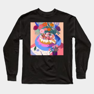 Morning tea in the garden II Long Sleeve T-Shirt